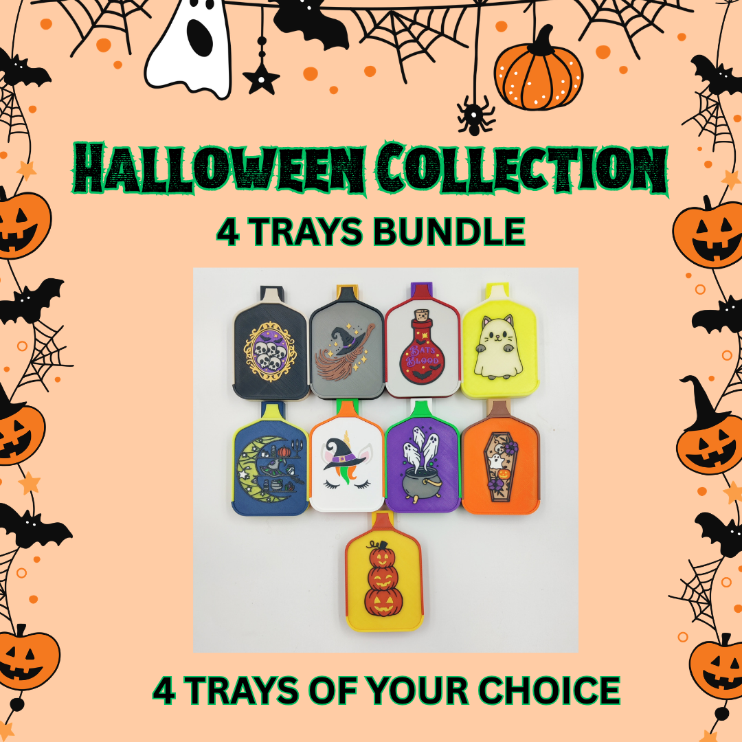 Paquet valeur de 4 plateaux (collection d'Halloween (V4)